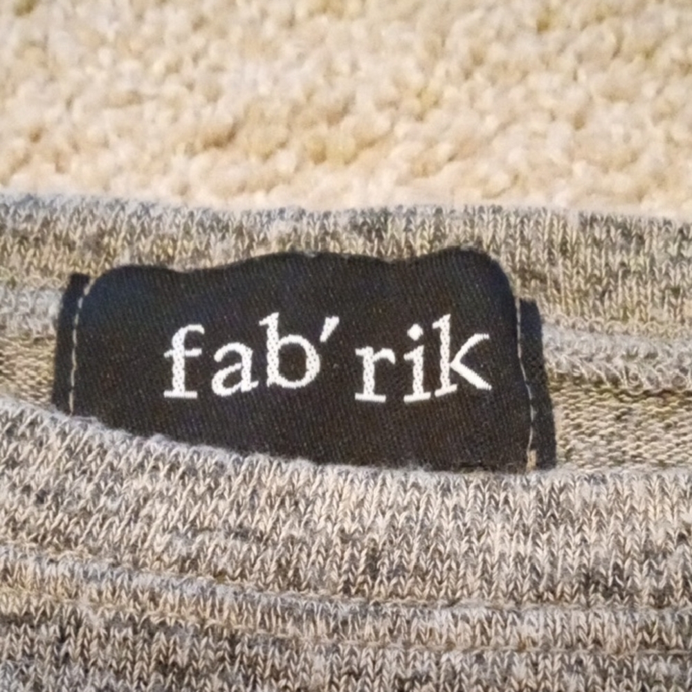 Fab'rik Heather Gray Knit Top